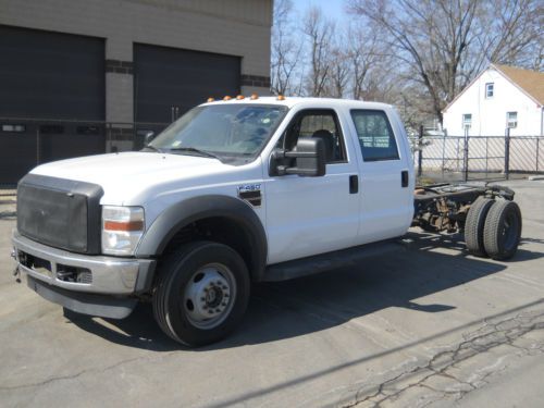 2008 ford f450 super duty crew cab 4x4 diesel cab &amp; chassis automatic
