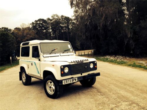 1986 landrover d90 2.5 diesel genuine factory county station wagon white 7 seats