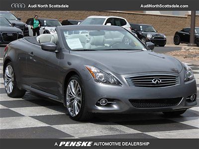 12 infiniti g37 convertible 8900 miles leather heated seats  clean car fax