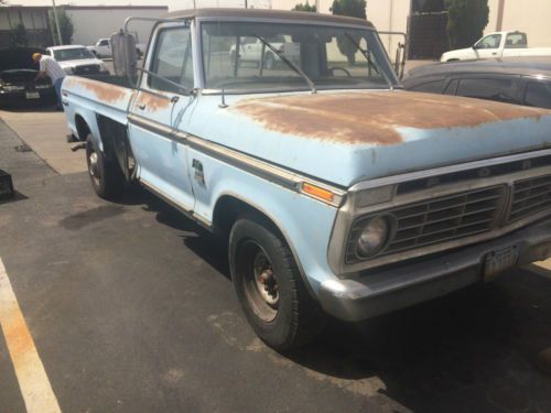 1973 ford f350 ranger xlt camper special -car donation- perfect resto project