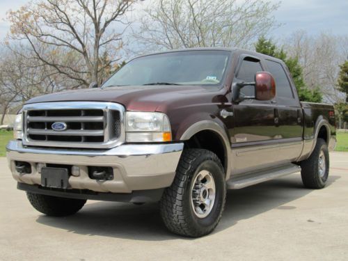 2004 f-250  king ranch 4x4 powerstroke diesel texas owned tires 85% serviced