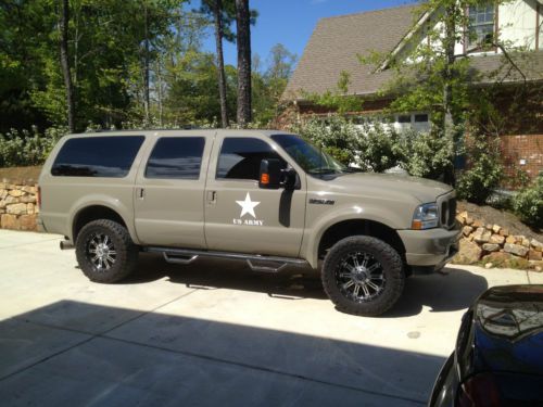 2003 ford excursion eddie bauer sport utility 4-door 7.3 lifted! military look