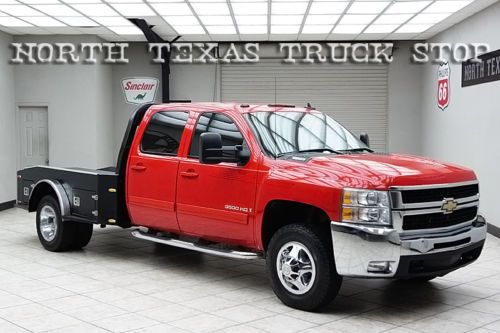 2009 chevy 3500hd diesel 4x4 dually flat bed hauler navigation dvd htd leather
