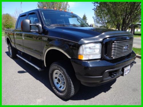 2004 ford f-250 crewcab  xlt v-8 auto leather 4x4 pickup no reserve auction