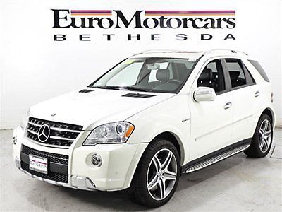 Arctic white ml 63 black 11 leather 10 navigation suv 08 financing used sport md