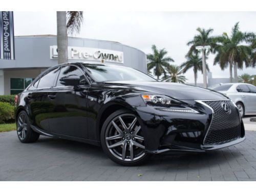 2014 lexus is250 f sport 1 owner clean carfax automatic sunroof florida car