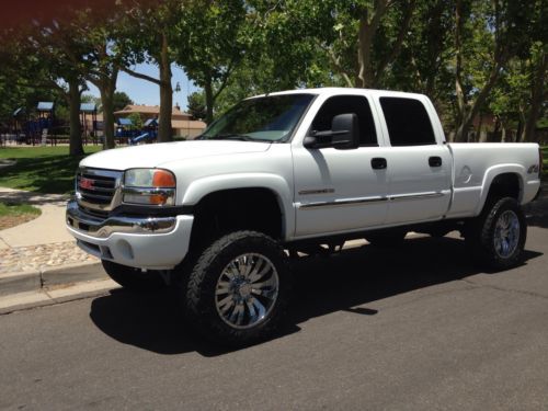 2005 gmc sierra 2500hd slt lifted 4x4 crewcab