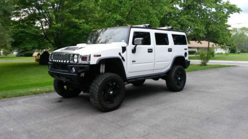 2005 hummer h2 suv lifted monster low mileage fabtech lift