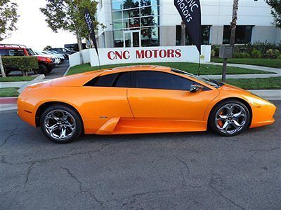 2005 lamborghini murcielago arancio atlas over nero low miles