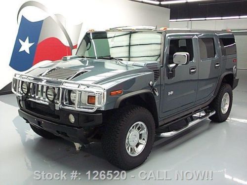 2005 hummer h2 lux 4x4 6-pass htd leather sunroof 84k texas direct auto