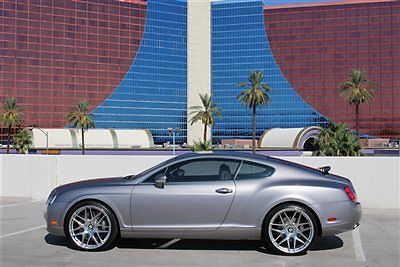 2005 bentley continental gt+silver tempest+new 22&#034; wheels/tires+only 14k miles