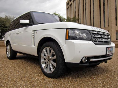 2012 land rover range rover supercharged, 6k miles, silver package, tow prep pac