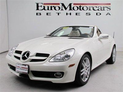 Certified cpo white airscarf warranty convertible amg slk280 slk350 sport used