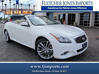 ***2012 infiniti g37 convertible with only 3,765 miles, like new, very clean***