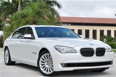 2009 bmw 750li - sport package - pearl white - 1 florida owner - amazing cond