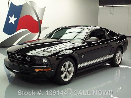 2009 ford mustang v6 prem pony leather glass back 42k! texas direct auto
