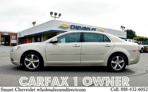 2012 chevrolet malibu lt w/1lt carfax certified one owner no accidents