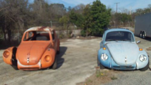2 1973 volkswagen super beetles for parts or repair