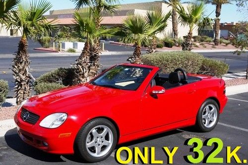 2002 mercedes slk320 with only 32k. actual 2-tone leather heated mint no reserve