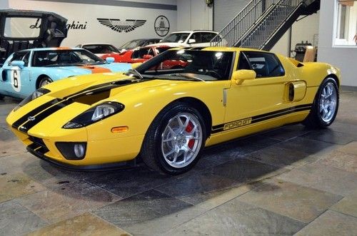 2006 ford gt 5.4l supercharged v8 500 hp leather pw ps pdl gt40 speed yellow