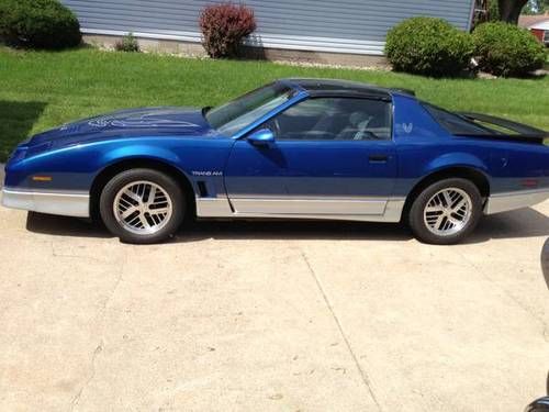 1986 pontiac trans am firebird extraordinary low miles original tires