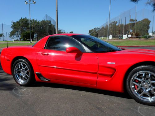 2004 chevrolet corvette z06 *torch w/ red/black int* 11k miles