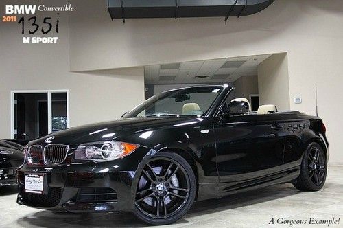 2011 bmw 135i m sport convertible cold weather premium pkgs only 27k miles wow!$