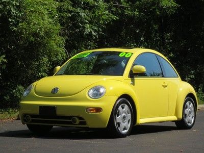 2000 volkswagen new beetle! 1.8l turbo! no reserve! free carfax! automatic!