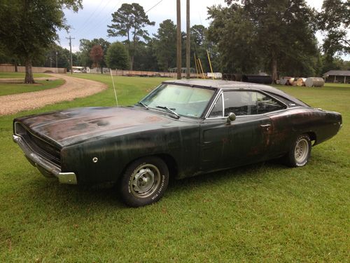 1968 dodge charger 383 big block car now 440 runs moves project 68 solid car nr!