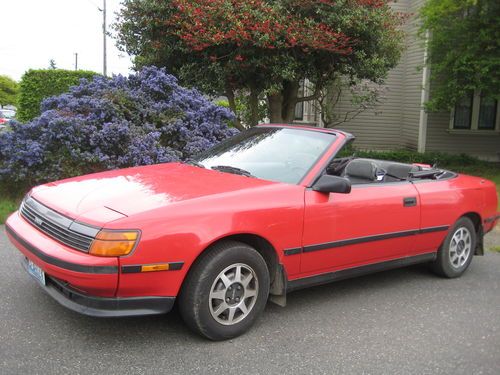 Red, convertible, excellent, low miles, gt, vintage, sports car, all electric