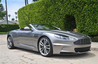 2010 aston martin dbs convertible. silver over tan. 8k miles. bang and olufsen.