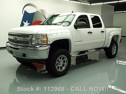 2013 chevy silverado lt crew 4x4 lifted leather 19k mi texas direct auto