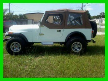 1985 jeep cj7 4.2l i6 12v manual 4wd soft top leather cd