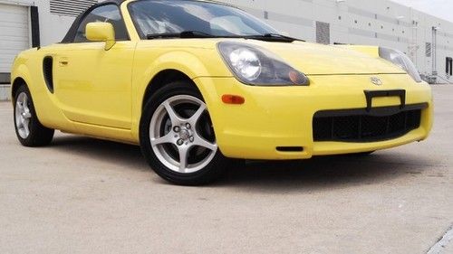 2001 toyota mr2 spyder convertible yellow manual transmission low mileage