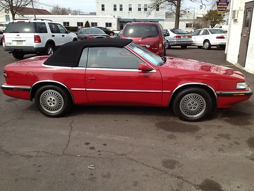 1989 chrysler lebaron gtc coupe 2-door 2.5l by maserati convertible only 38k