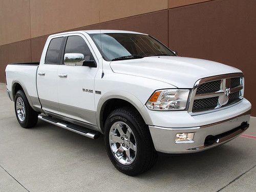 2010 dodge ram 1500 quad cab 4x4 laramie 5.7l v8 short bed 1owner 20"