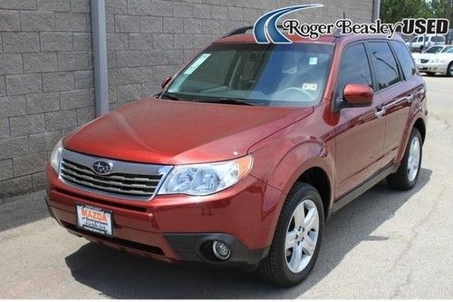 2010 subaru forester 2.5x limited all wheel drive automatic red leather sunroof