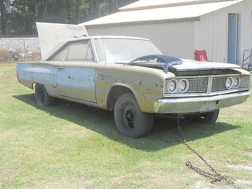 Great solid 1966 dodge coronet running motor included
