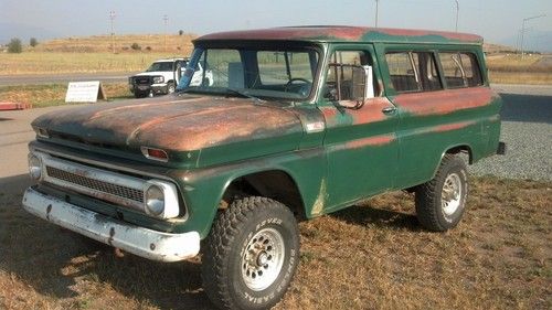 1965 chevrolet 4wd suburban panel wagon! runs great! original chevy paint!