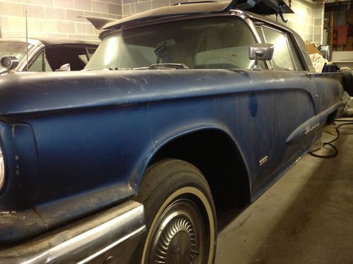 1960 ford thunderbird blue hardtop - 2 dr, low mileage.