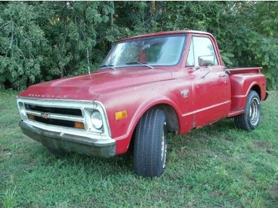 Flare step side short bed wood floor 350 turbo 400 gmc pickup truck no reserve