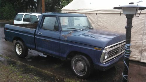 1975 ford f100 short bed pickup swb rat rod shop truck no reserve