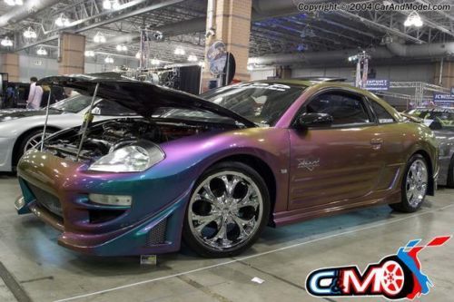 2000 mitsubishi eclipse gs show car w/ supercharger and chromalusion paint