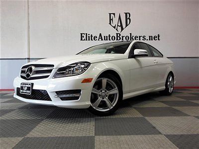 2013 c250 coupe sport pkg 7k miles-pano roof-carfax certified
