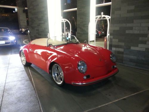 Porsche 356 speedster convertible - only 1300 miles guarde red/light tan leather
