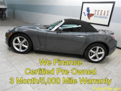 09 saturn sky sport convertible auto carfax certified warranty texas we finance