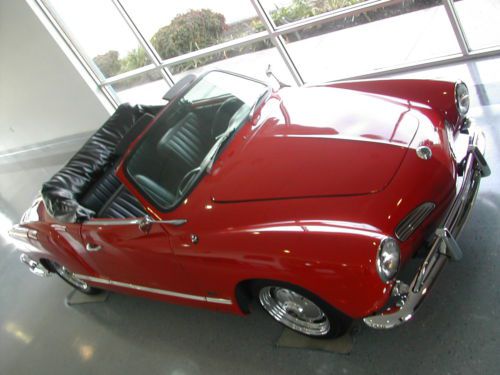 1960 volkswagen karmann ghia red convertible