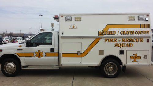 1999 FORD F-450 7.3L POWERSTROKE DIESEL AMBULANCE RESCUE TRUCK, image 3