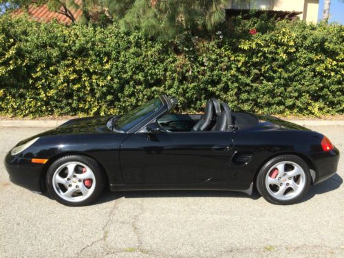 6 speed boxster s triple black southern california no reserve! new tires