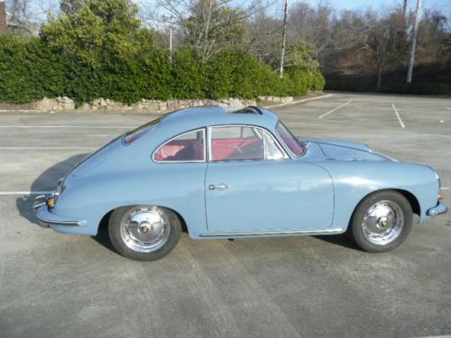 1960 porsche 356 super sunroof coupe,coa, numbers, ca car, fresh restoration!